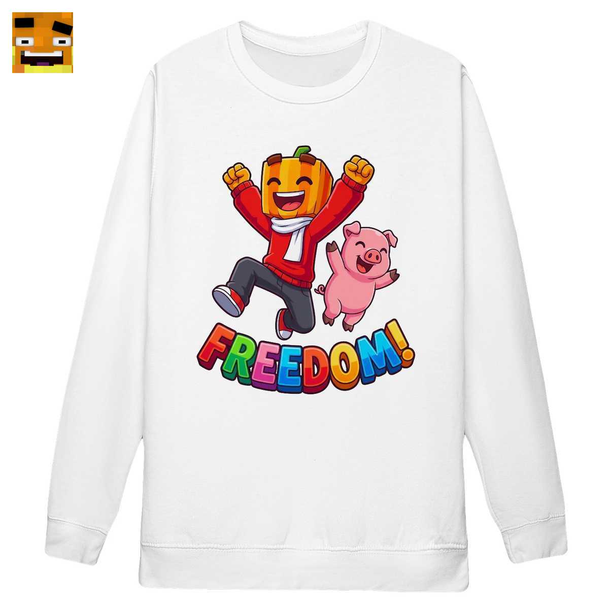Paluten Merch: Kürbis Gamer & Schweinchen feiern die Freiheit! - Offizielles Cartoon-Shirt 4 Paluten Merch: Kürbis Gamer & Schweinchen feiern die Freiheit! - Offizielles Cartoon-Shirt – Bild 4