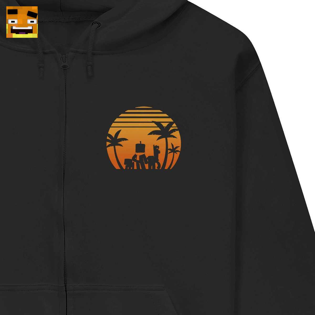 Paluten Merch: Kürbis-Kopf Gamer am Strand Retro Sonnenuntergang - 80er Jahre Gaming Shirt 2 Paluten Merch: Kürbis-Kopf Gamer am Strand Retro Sonnenuntergang - 80er Jahre Gaming Shirt – Bild 2