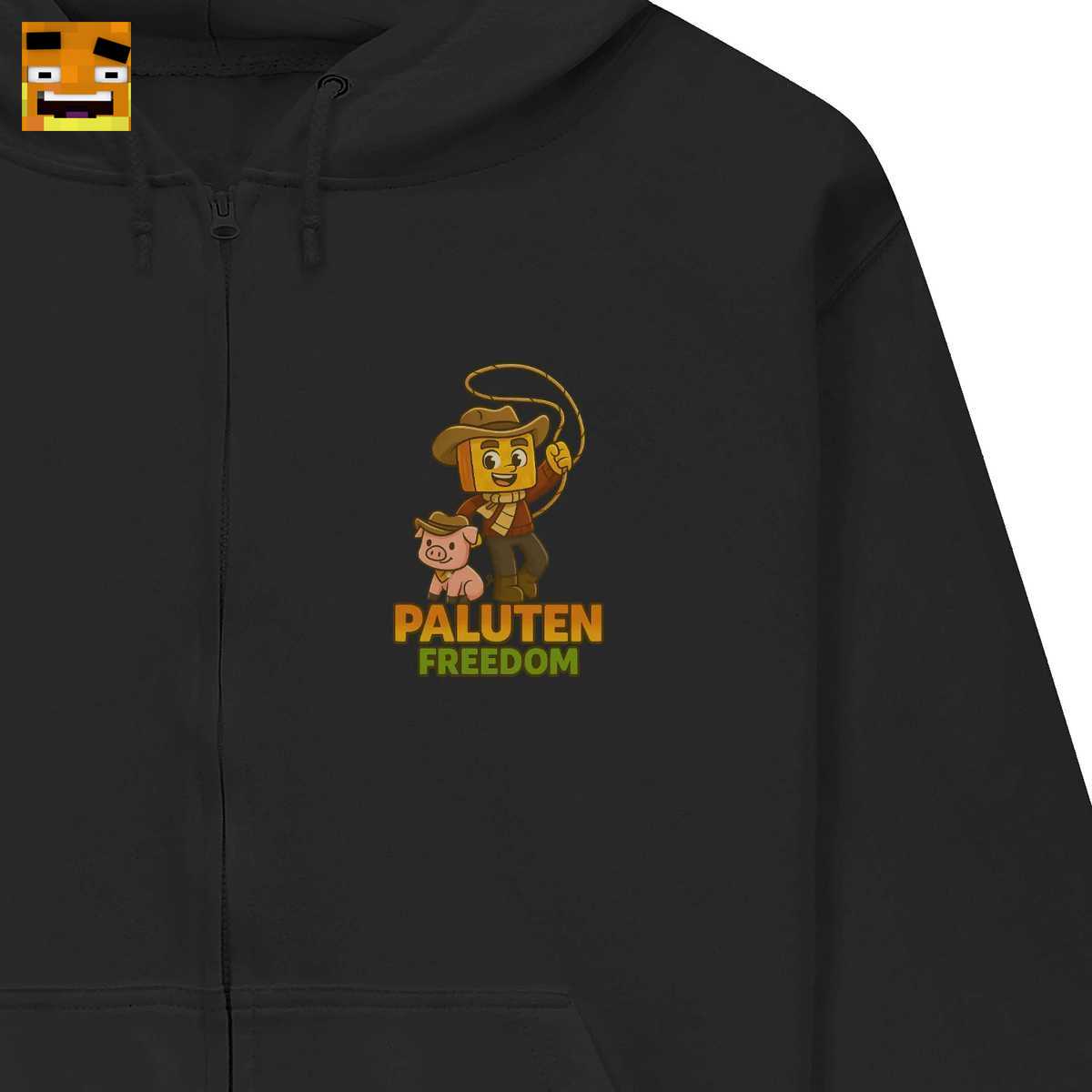 Paluten Merch: Kürbis-Cowboy & Schweinchen Freund auf Abenteuer T-Shirt - Offizielles Freedom Design 2 Paluten Merch: Kürbis-Cowboy & Schweinchen Freund auf Abenteuer T-Shirt - Offizielles Freedom Design – Bild 2