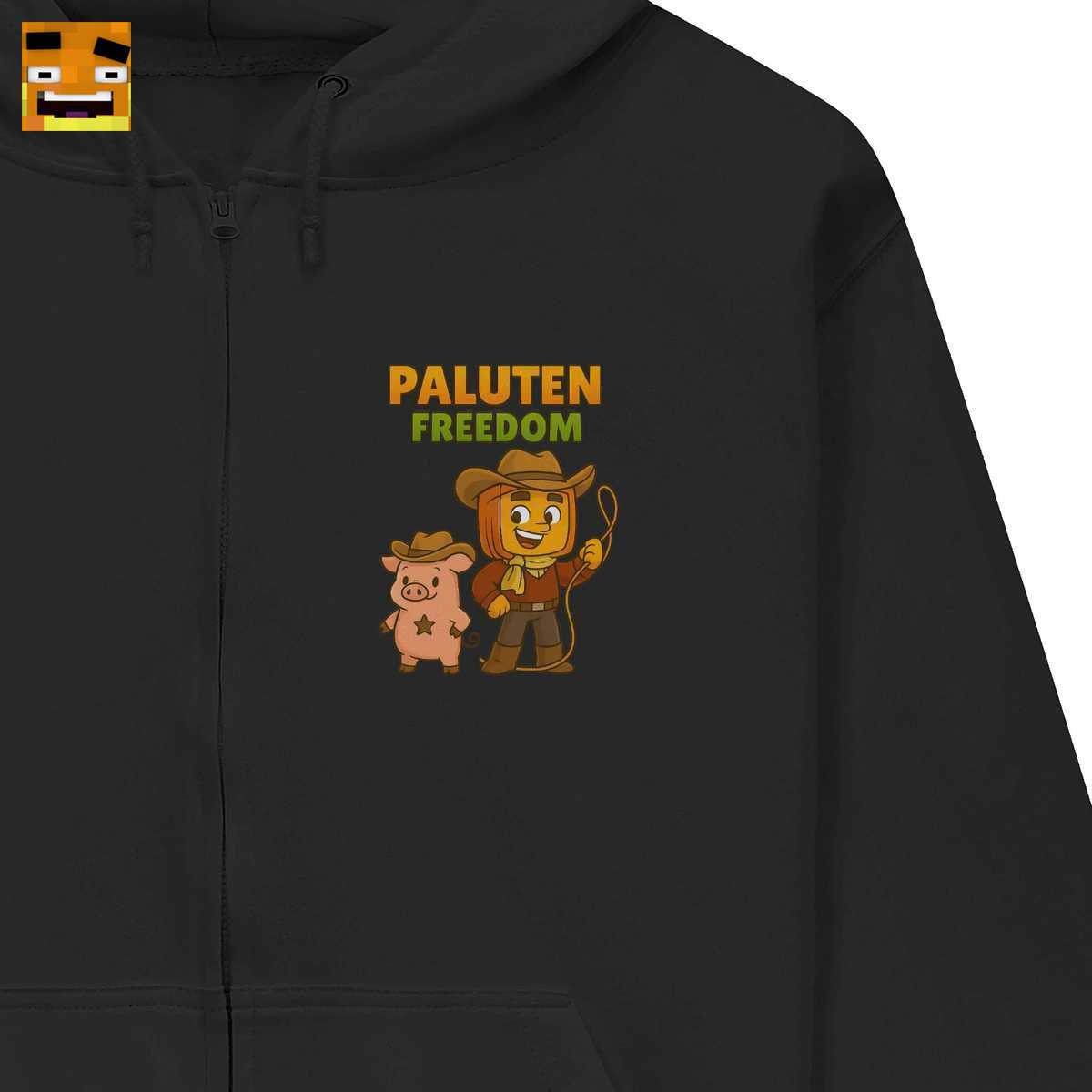 Paluten Merch: Kürbis-Cowboy & Schweinchen-Sheriff Abenteuer - Gaming Fan-Shirt 2 Paluten Merch: Kürbis-Cowboy & Schweinchen-Sheriff Abenteuer - Gaming Fan-Shirt – Bild 2