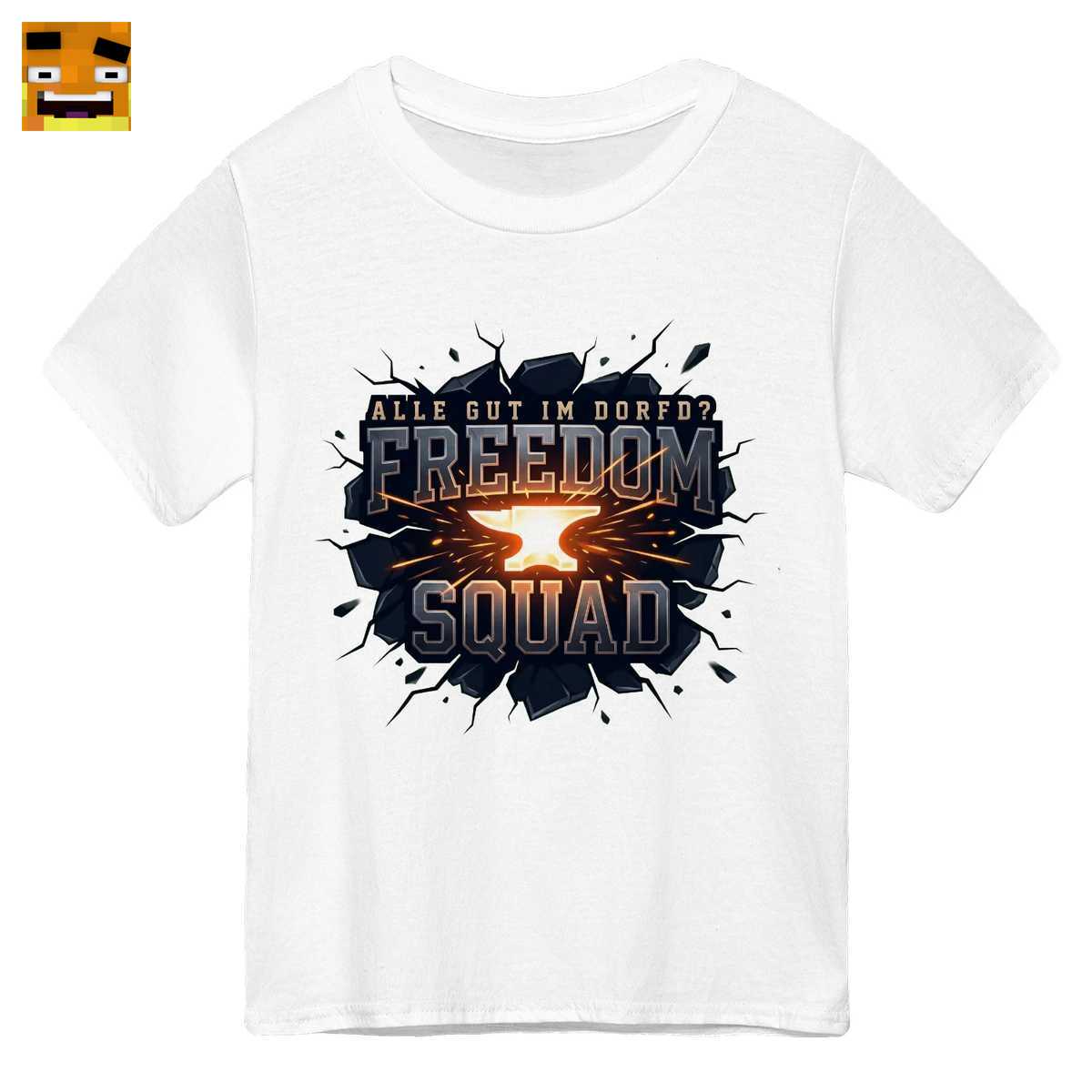 Paluten Merch: Freiheits Kader - Alle Gut im Dorf Gaming Logo - Offizielles Gaming T-Shirt 1 Paluten Merch: Freiheits Kader - Alle Gut im Dorf Gaming Logo - Offizielles Gaming T-Shirt
