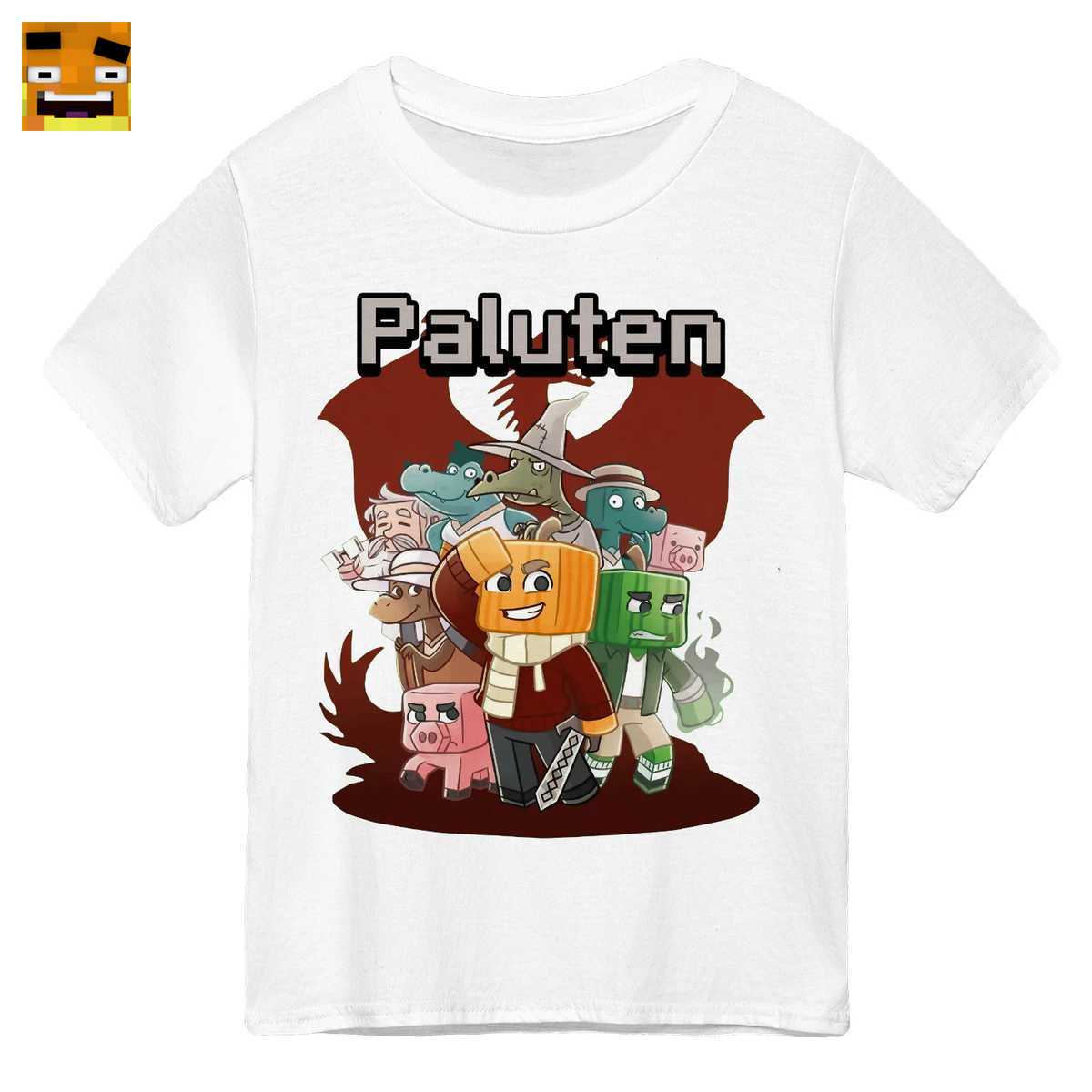 Paluten Merch: Kürbis Gamer & sein Team T-Shirt - Das Drachen Abenteuer 1 Paluten Merch: Kürbis Gamer & sein Team T-Shirt - Das Drachen Abenteuer