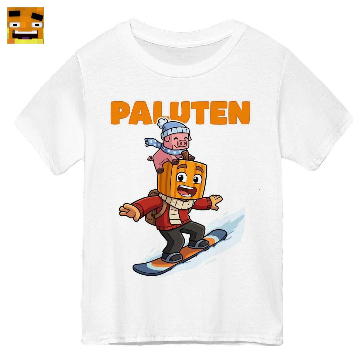 Paluten Merch: Kürbis-Gamer & Schweinchen beim Snowboarden - Lustiges Winterabenteuer Design 1 Paluten Merch: Kürbis-Gamer & Schweinchen beim Snowboarden - Lustiges Winterabenteuer Design