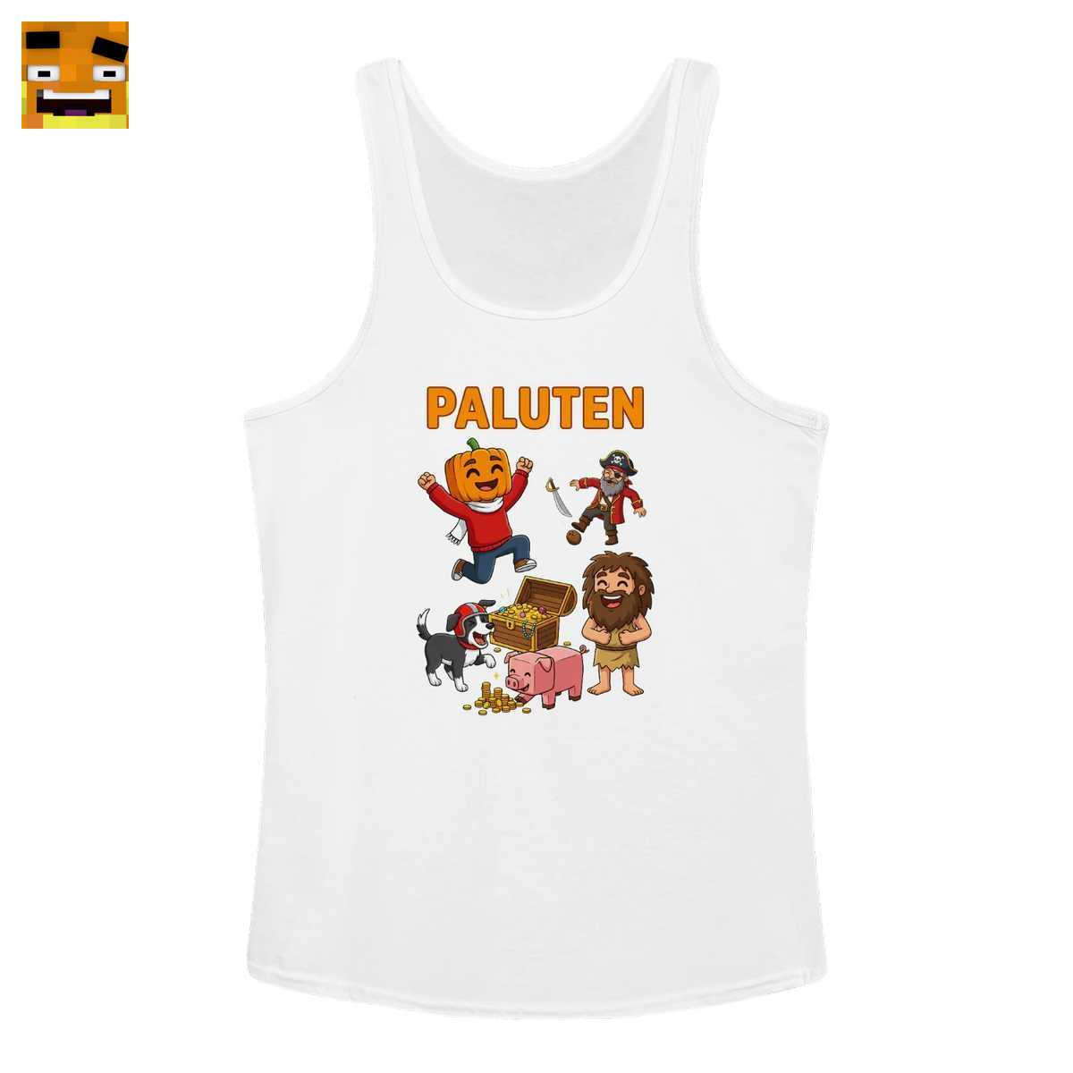 Paluten Merch: Kürbiskopf Gamer und seine Abenteuer-Crew - Cartoon Gaming Design 3 Paluten Merch: Kürbiskopf Gamer und seine Abenteuer-Crew - Cartoon Gaming Design – Bild 3