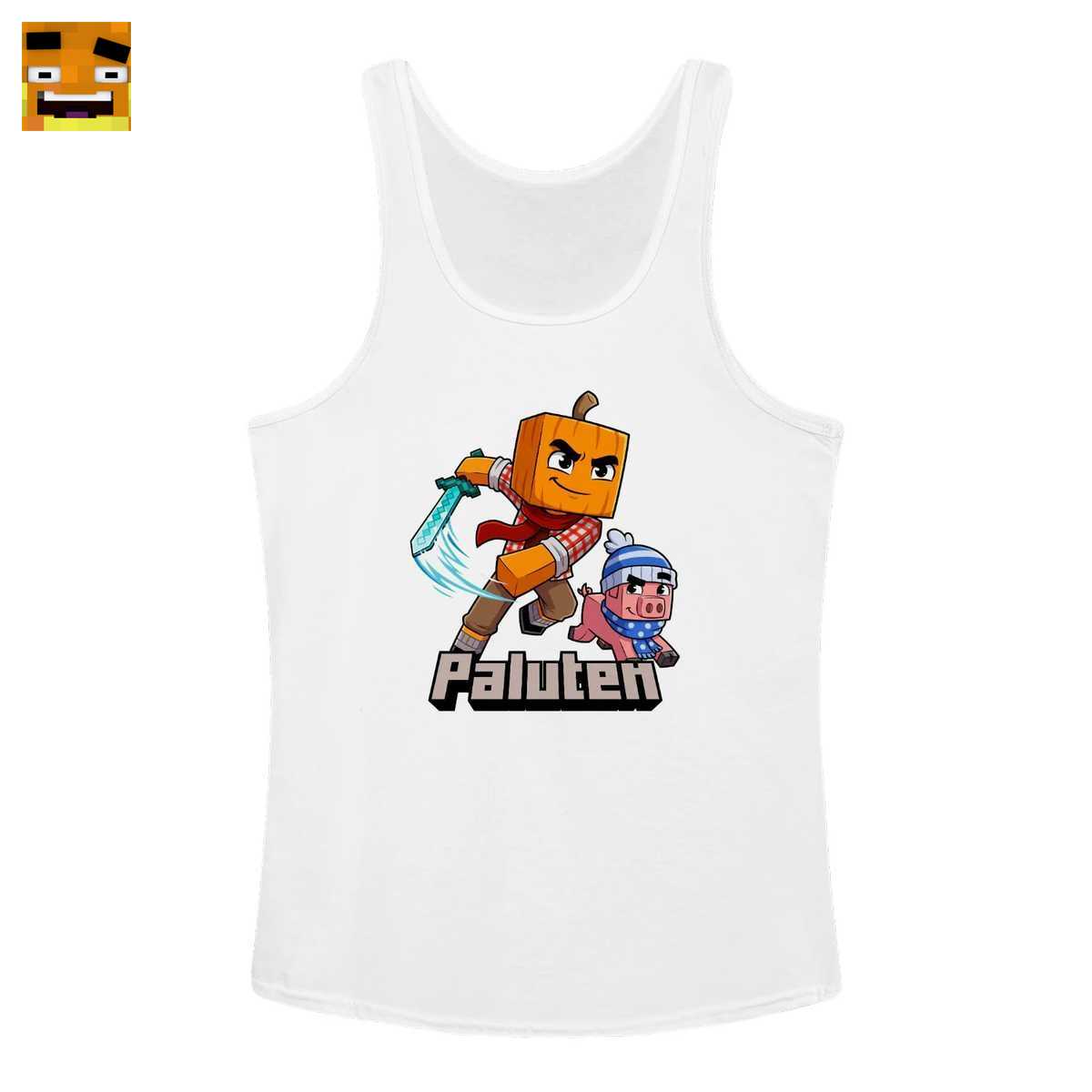 Paluten Merch: Kürbiskopf Gamer im Abenteuer mit Schweinchen - Gaming Fan-Shirt mit Edgar 3 Paluten Merch: Kürbiskopf Gamer im Abenteuer mit Schweinchen - Gaming Fan-Shirt mit Edgar – Bild 3