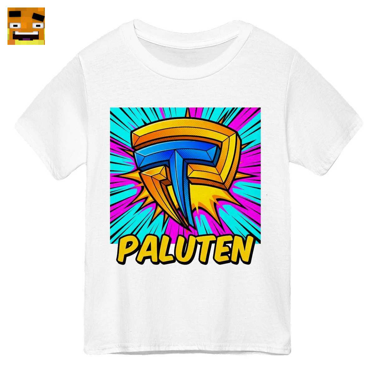 Paluten Merch: Kürbiskopf Gamer-Logo im Pop-Art-Stil - Offizielles Fan-Design 1 Paluten Merch: Kürbiskopf Gamer-Logo im Pop-Art-Stil - Offizielles Fan-Design